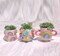 Retro Eclectic Colorful Planters, Cute Ceramic Planter, Rainbow Pot Planter, Modern ceramic planter, Boho home decor, plant lover gifts product 3